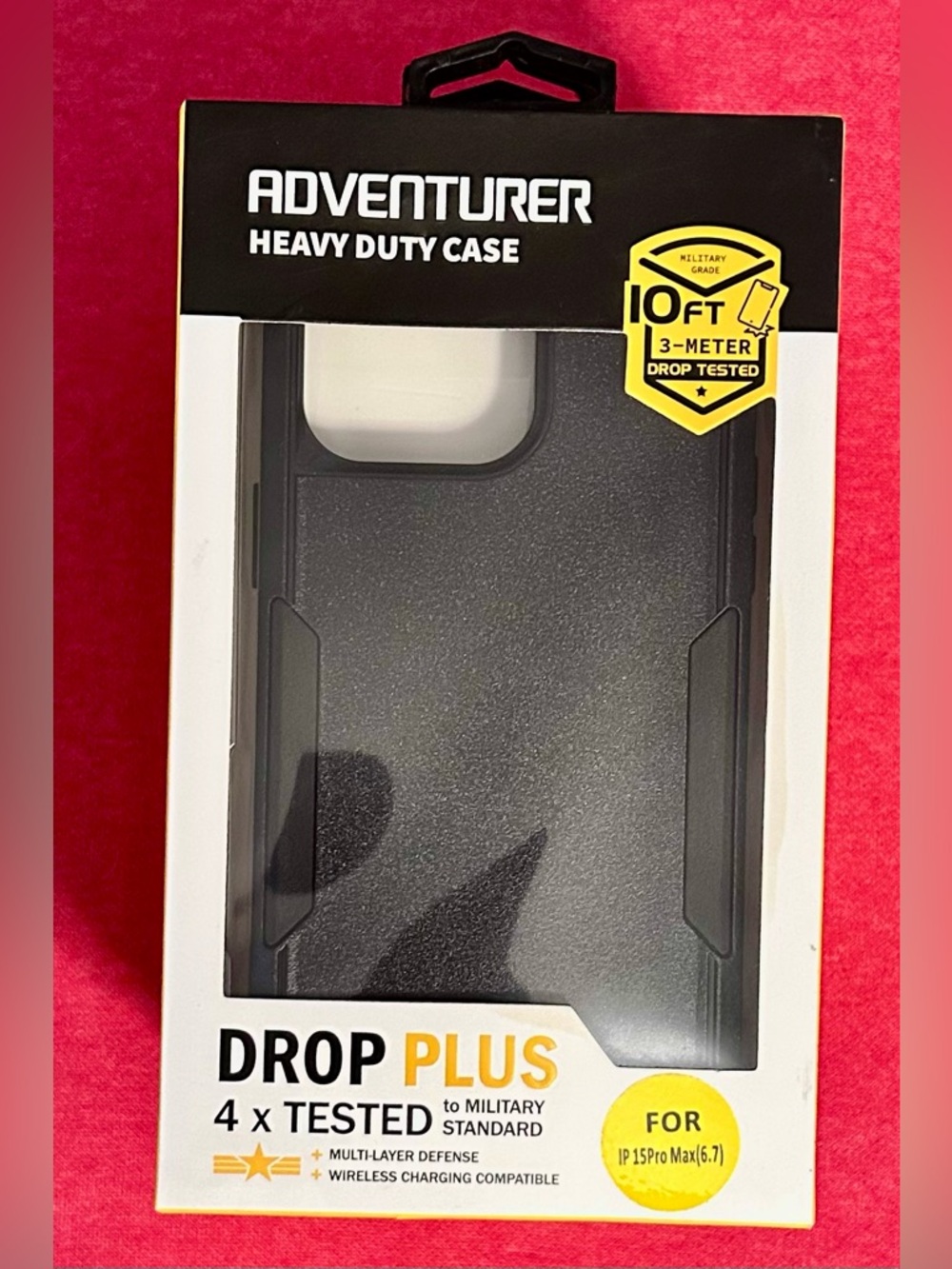 Drop Plus Heavy Duty Phone Case - Black